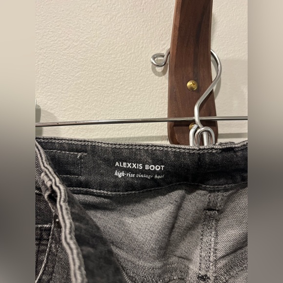 NWT AG Jeans Alexxis Boot High-Rise Vintage in Tarmac Faded Black Size 31R - Picture 9 of 12